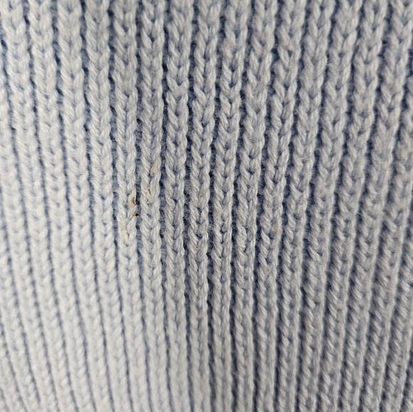 Michael Kors blue cotton cable knit sweater dress Womens Large - Picture 4 of 8